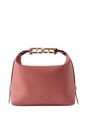 Furla small Tonie textured-leather shoulder bag - Pink