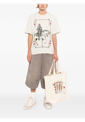Melt cotton printed T-shirt - Neutrals