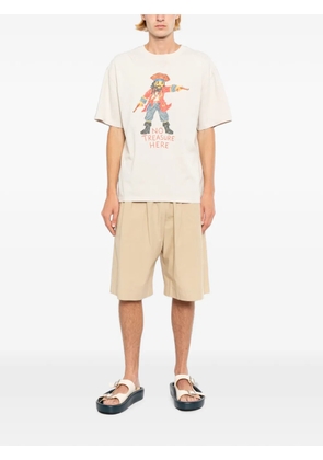Melt graphic-printed T-shirt - Neutrals