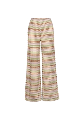 Veronica Beard Fatima geometric-pattern trousers - Neutrals
