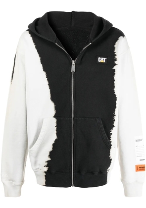 Heron Preston x CAT zip up phantom hoodie - Black