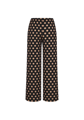 Simon Miller Nella polka-dot wide-leg trousers - Black