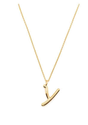 Missoma Curly Molten initial pendant necklace - Gold