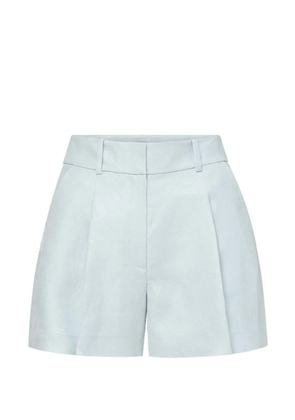 Veronica Beard Craig pleated shorts - Blue