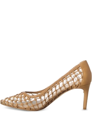 Ferragamo 70mm Ilary woven mesh pumps - Neutrals