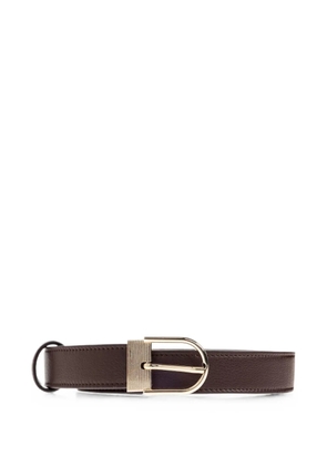 Victoria Beckham logo-plaque leather belt - Brown