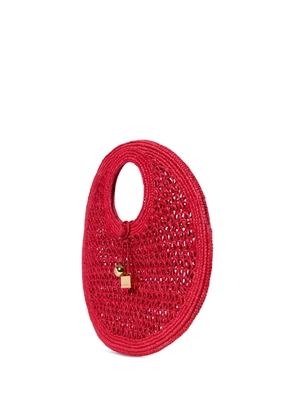 Jacquemus small woven tote bag - Red