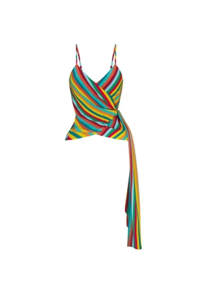 Simon Miller Marlowe striped wrap tank top - Red
