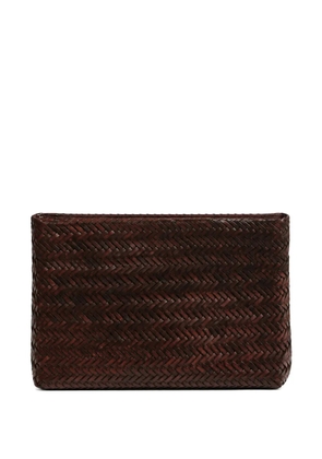 Manebi x Alex Rivière Studio Klein woven clutch bag - Brown