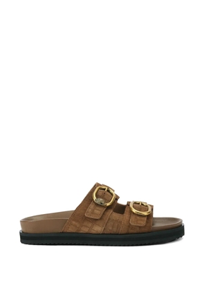 Kurt Geiger London Bancroft suede sandals - Brown