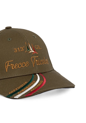 Aeronautica Militare embroidered-stripes baseball cap - Green