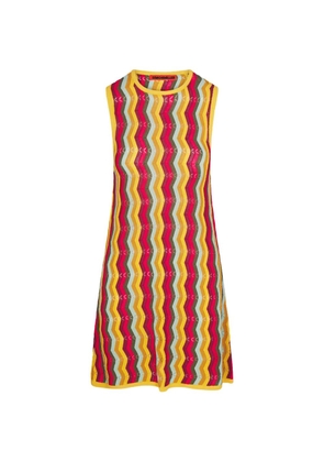 Simon Miller Hazel zigzag-knit sleeveless mini dress - Red
