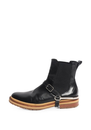 Dries Van Noten Pre-Owned buckled ankle boots - Black