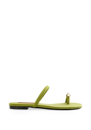 Simon Miller Pipe crystal-embellished sandals - Green