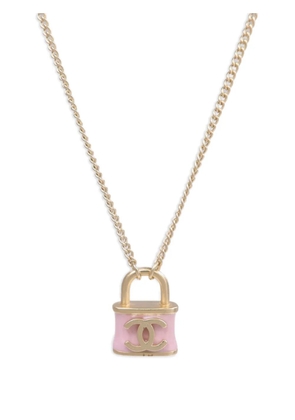 CHANEL Pre-Owned CC padlock necklace - Gold