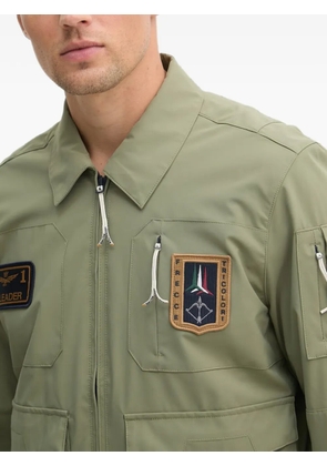 Aeronautica Militare logo-patch military jacket - Green
