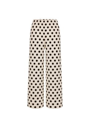 Simon Miller Nella polka-dot wide-leg trousers - Neutrals