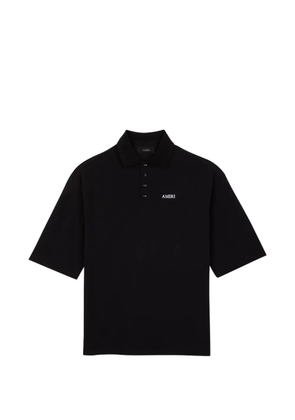 AMIRI logo-detail polo shirt - Black