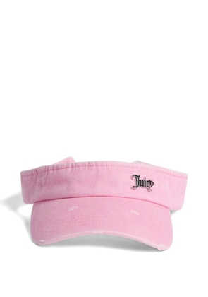 Juicy Couture distressed-finish denim visor - Pink