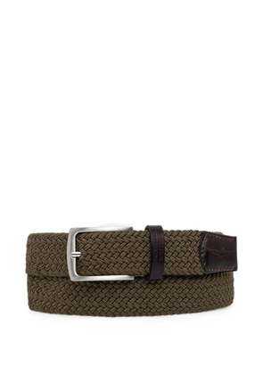 Aeronautica Militare elastic braided belt - Green