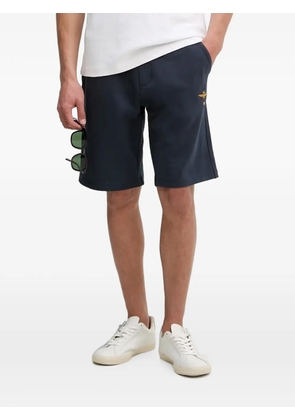 Aeronautica Militare embroidered drawstring-waist track shorts - Blue