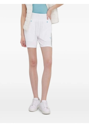 Aeronautica Militare elasticated-waistband knitted mini shorts - White