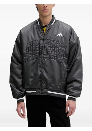 adidas Stadium logo-embroidered bomber jacket - Black