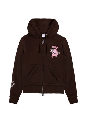 Juicy Couture Longline zip-up hoodie - Brown
