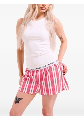 Juicy Couture striped cotton boxer shorts - Pink