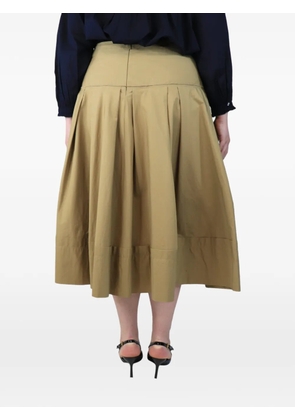 Lafayette 148 Poplin pleated skirt - Neutrals