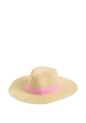 Juicy Couture logo-embellished straw cowboy hat - Neutrals