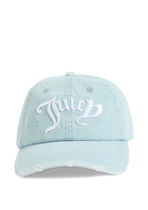Juicy Couture logo-embroidered distressed cap - Blue