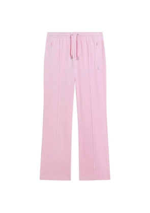 Juicy Couture diamanté-logo velour track pants - Pink