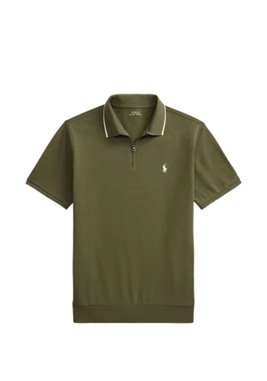 Polo Ralph Lauren logo-embroidered zip-up polo shirt - Green