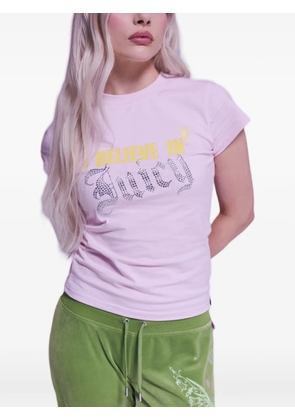 Juicy Couture x Disney rhinestone-embellished T-shirt - Pink