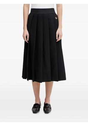 Fred Perry pleated midi skirt - Black