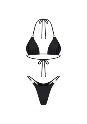 KOROBEYNIKOV hardware-detail triangle bikini - Black