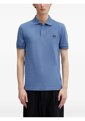 Fred Perry embroidered-logo polo shirt - Blue