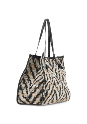 MARCELLA CLUB Marcella animalier-pattern tote bag - Black