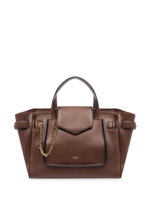 Lancel medium Thea grained leather tote bag - Brown