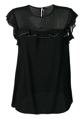 Saint Laurent crystal embellished blouse - Black
