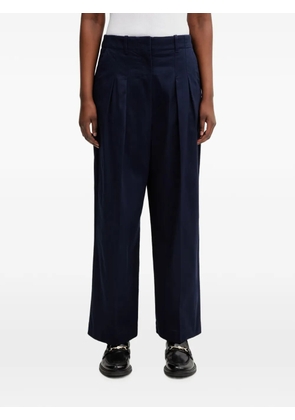Lacoste pleated wide-leg tailored trousers - Blue