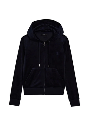 Juicy Couture Robertson velvet-texture hoodie - Blue