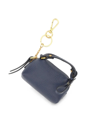GIANNI CHIARINI Alifa hammered leather keyring - Blue