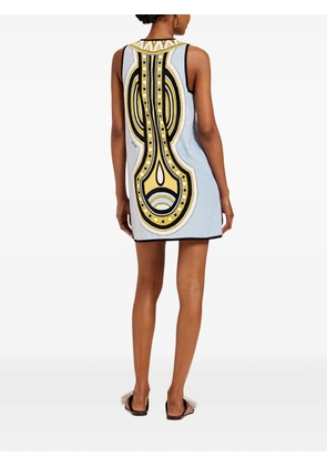 La DoubleJ Totem lace-up dress - Blue
