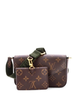 Louis Vuitton Pre-Owned Felicie Strap & Go Handbag Monogram Canvas crossbody bag - Brown