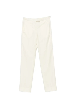 Alexander McQueen pressed-crease tailored trousers - Neutrals