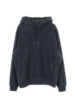 Christian Dior Pre-Owned 2010s Oblique jacquard hoodie - Blue