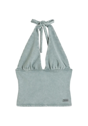 Juicy Couture washed halterneck top - Green