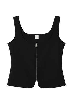 Calvin Klein zip-up sleeveless top - Black